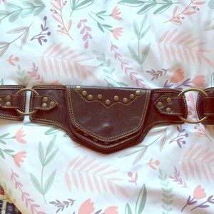 Beautiful real leather hip belt